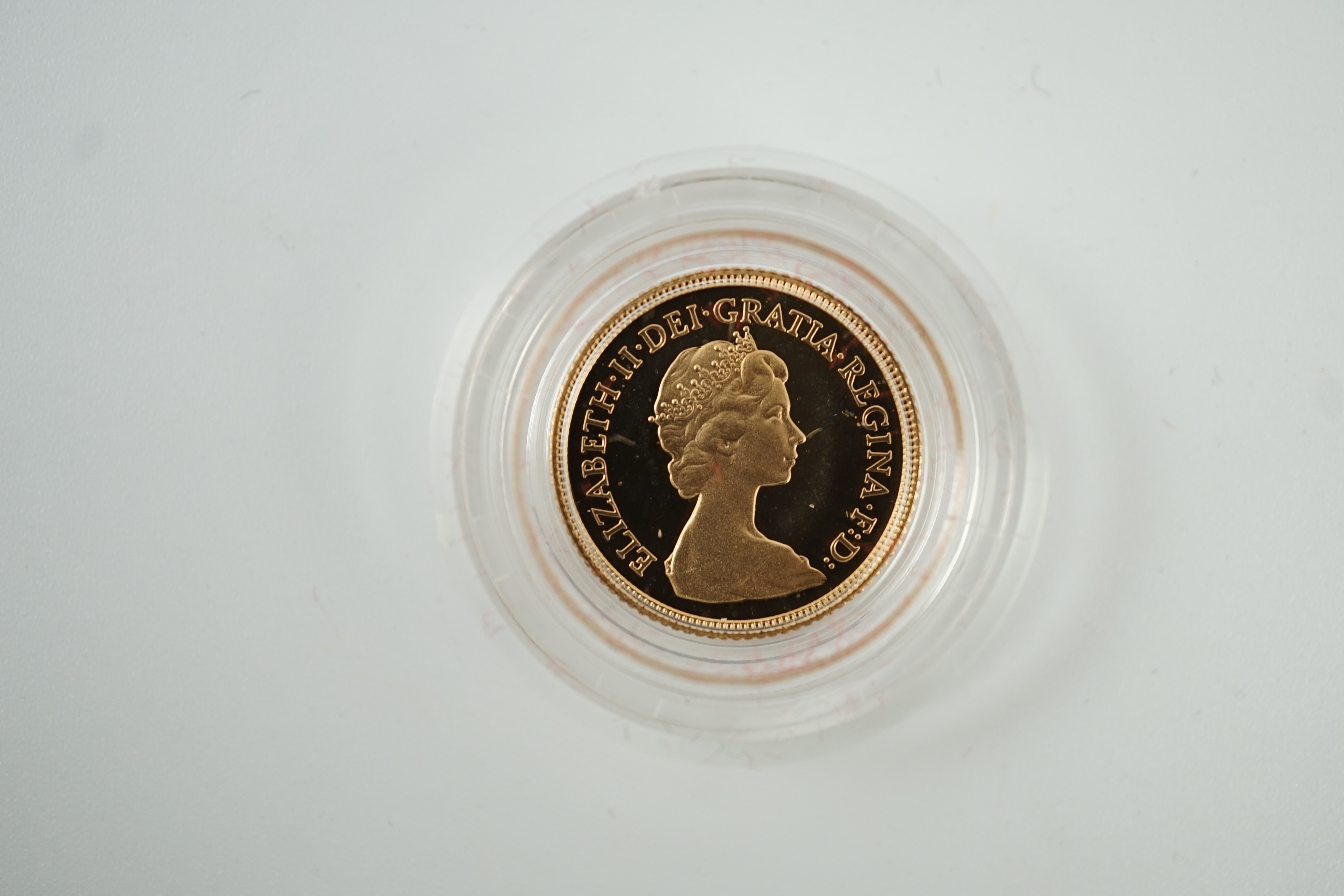 Elizabeth II (1952-2022), Royal Mint Proof Half-Sovereign, 1980, cased